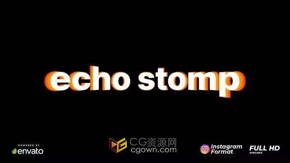 节奏感跺脚Stomp风格现代时尚新潮开场介绍宣传视频-AE模板