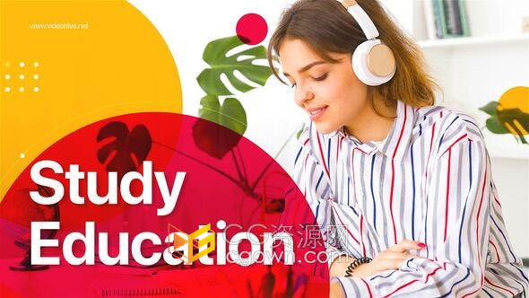 AE模板-教育视频开场白大学生主题活动推广片头商业时间线演示