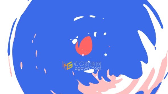 Cartoon LOGO图形动画飞溅FX特效演绎标志视频片头-AE模板