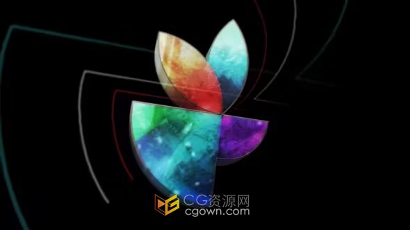 AE模板-动感时尚线条标志设计现代创意品牌LOGO简短介绍