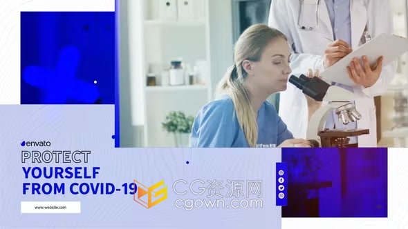 医疗幻灯片AE模板医院诊所医学推广宣传视频