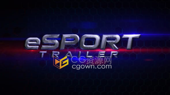 电竞全明星表演赛明日开幕玩家介绍职业体育锦标赛预告片-AE模板