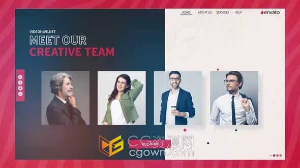 数字营销机构商务宣传介绍推广视频动画AE模板下载