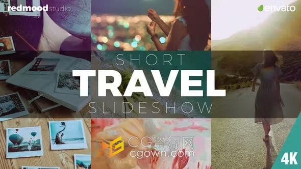 AE模板-感动时尚旅行度假照片视频快速视觉切换宣传片头