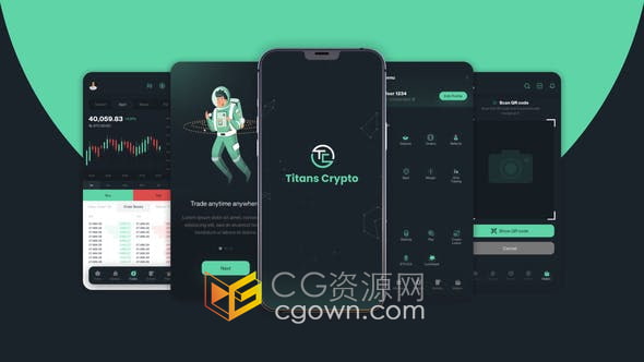 AE模板-三维展示手机移动应用程序APP模型场景介绍产品服务宣传视频