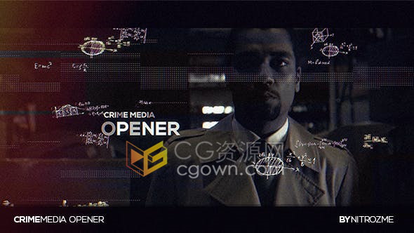 AE模板-犯罪题材影视剧介绍视频电视剧宣传片电影预告片