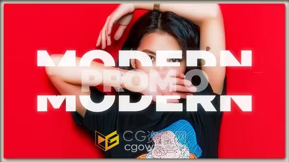 Kinetic Opener AE模板下载创意动感时尚现代简约视频片头