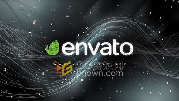 AE模板-粒子动画生长线条场景介绍LGOO开场视频片头