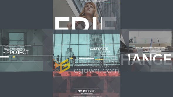 AE模板-企业宣传片头公司广告品牌商业介绍视频动画