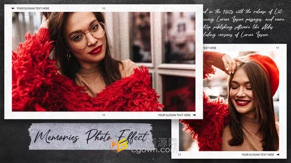 社交媒体包装宣传视频时尚照片电子相册-AE模板