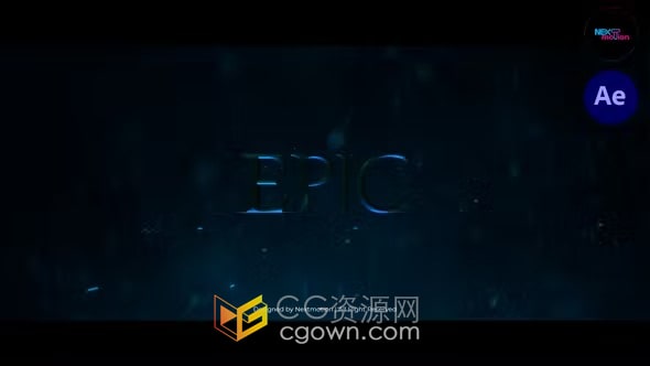 AE模板-史诗电影预告片金属标题粒子动画Epic Cinematic Trailer