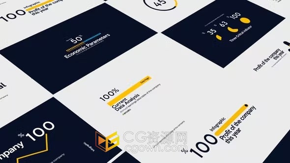 7种大数据信息图表场景AE模板下载