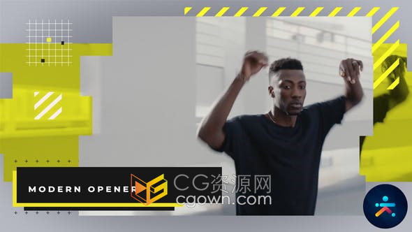 AE模板-动态遮罩场景动画制作时尚活动杂志宣传片