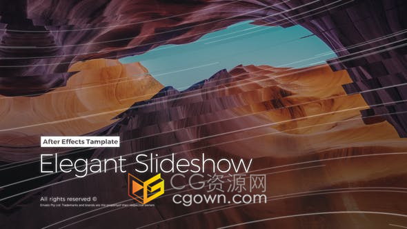 4K分辨率优雅创意图片幻灯片图文介绍宣传视频效果制作-AE模板