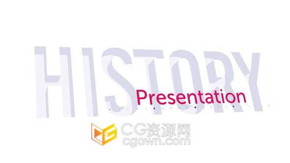 3D年份背景动画时间表介绍公司幻灯片企业视频宣传片4K分辨率-AE模板