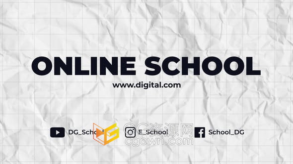 AE模板-远程教育在线学习培训机构平台课程介绍展示线上商业广告宣传