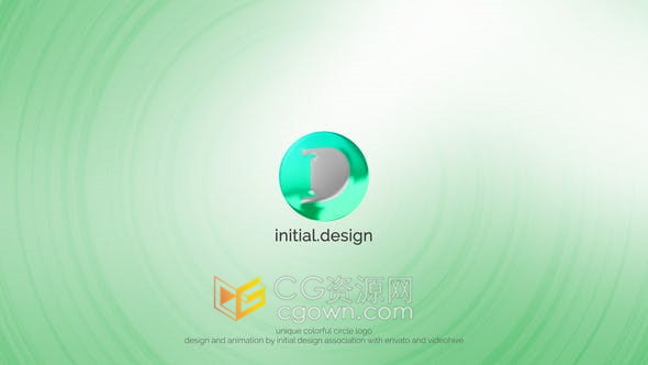 圆形旋转元素仪表盘动画演绎LOGO视频片头效果制作-AE模板