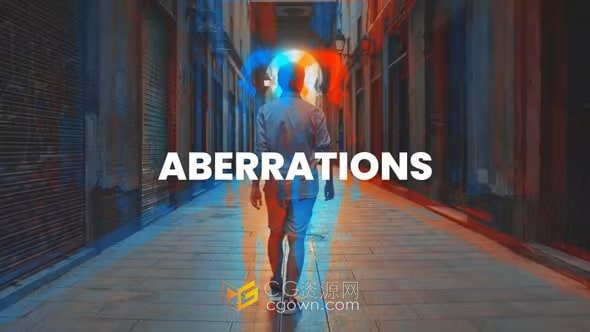 Aberrations像差效果叠加元素-AE模板