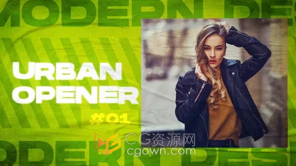 AE模板-时尚动感派对活动预告片嘻哈城市宣传Vlog