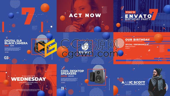 时尚人物介绍秋季服装推广商店换季促销广告宣传视频-AE模板下载