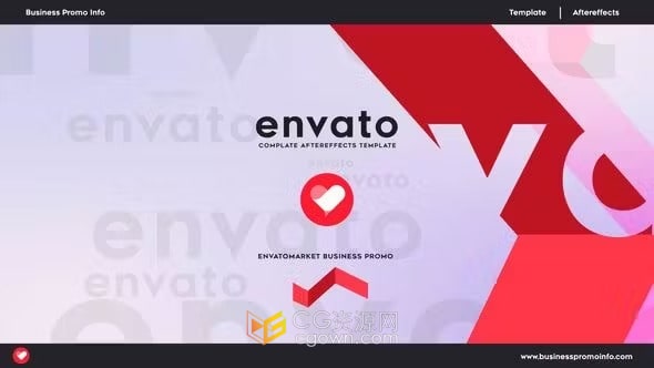 社交媒体营销标题动画商业宣传片-AE模板