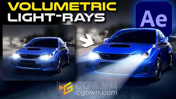 Crate’s Godrays AE插件丁达尔体积光线效果免费下载