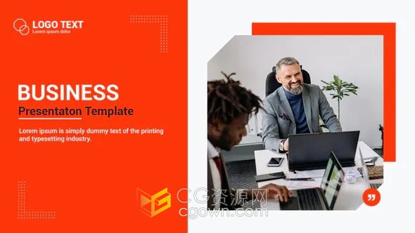 干净商业公司介绍企业宣传片AE视频模板