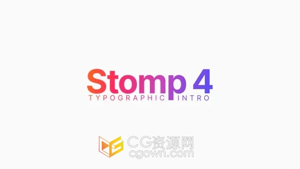 快速动态排版打字出字效果节奏跺脚片头-AE模板