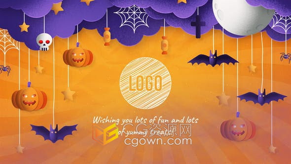 AE模板-Halloween万圣节主题活动宣传视频片头