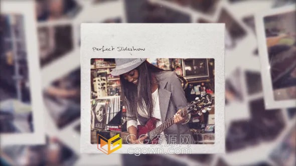 AE模板-3D粒子灰尘散景效果浪漫婚礼视频相册活动幻灯片