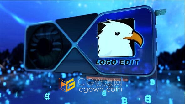 AE模板-3D图形处理器显卡动画GPU加速宣传广告片头视频