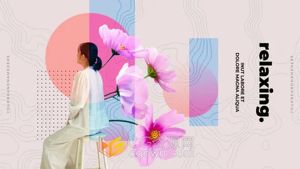 现代优雅艺术肖像照片相册时尚服饰产品展示AE广告视频模板