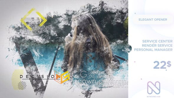 视频片头制作复古旅行简约婚礼体育潮人商务宣传片-AE模板