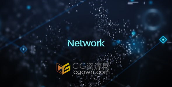 Trapcode Form插件制作物联网连接数据信息化智能技术互联网宣传片头-AE模板
