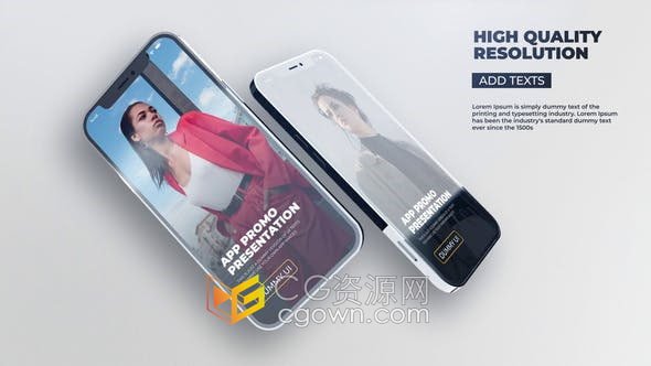 AE模板-手机设备显示屏演示APP应用商业推广视频宣传