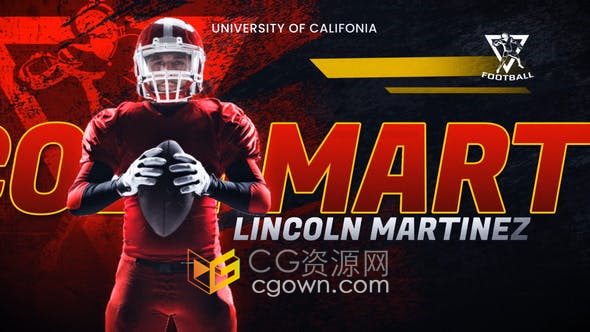 AE模板-体育运动队球队介绍球员运动员介绍栏目包装视频片头