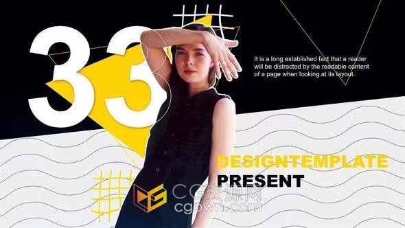 人物介绍创意动态图形定格动画冻结帧效果视频制作AE模板