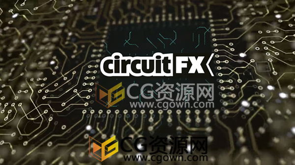 CircuitFX v1.7.5 AE脚本制作高科技电流电路板线路图形动画