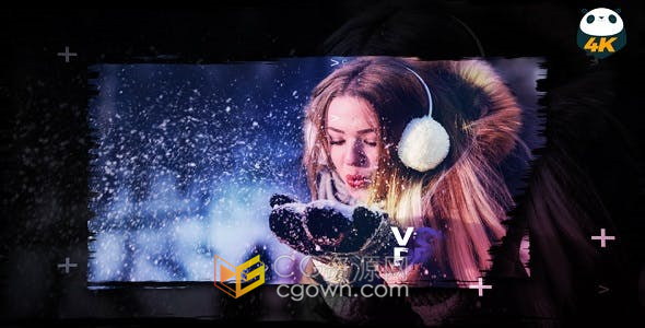 4K分辨率油漆笔刷动画过渡转场效果幻灯片照片视频相册-AE模板