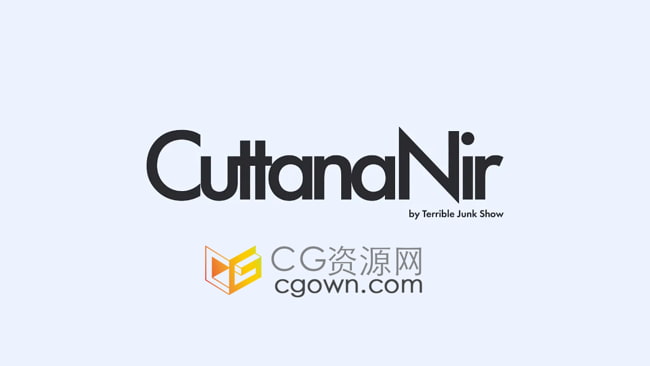 CuttanaNir v1.1 AE脚本文字分离切片生成手写动画