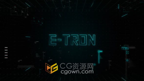 AE与PR模板-动作电影预告片黑暗故障光线科技感文字动画视频