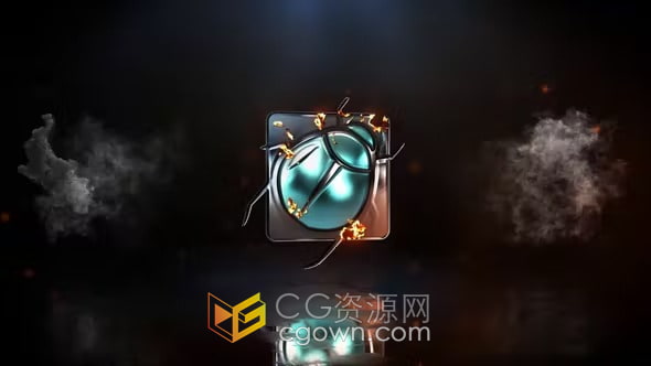 火焰燃烧烟雾特效LOGO视频片头动画-AE模板下载