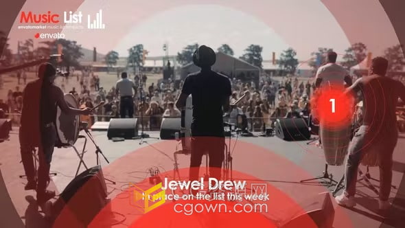 最受欢迎歌曲音乐排行版十佳获奖作品电影排名包装-AE与PR模板