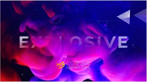 抽象水墨标题适合简短的抽象介绍企业时尚视频文字-AE模板