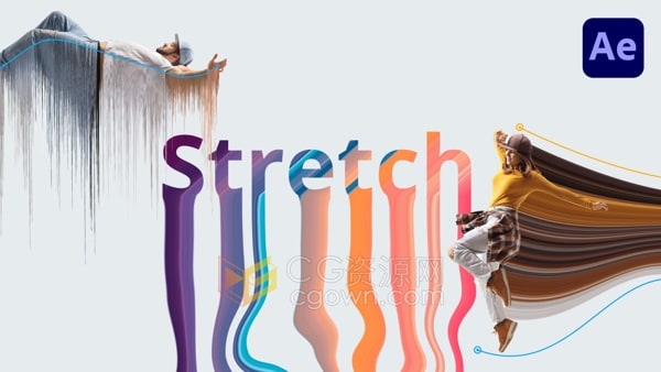 AE插件Stretch v1.0画面像素扭曲拉伸拖尾视觉特效
