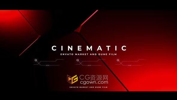 AE模板-故障效果标题开场白电影片尾动画介绍