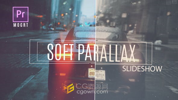 线条滑动遮罩动画幻灯片旅行旅程相册视频宣传片制作-AE与PR模板