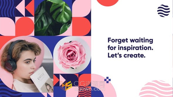 时尚开场视频介绍幻灯片宣传电视节目vlog博客短片片头-AE模板