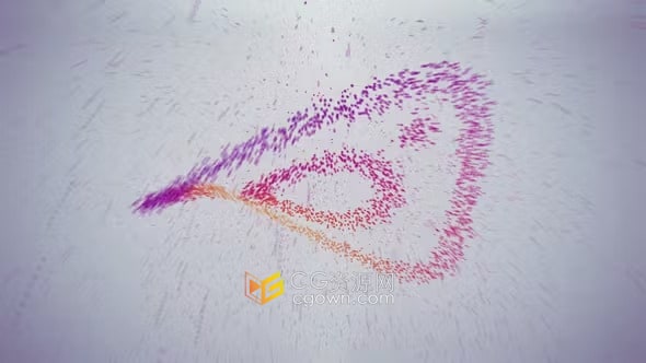 AE模板-大气明亮粒子汇聚品牌形象LOGO动画