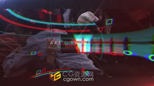 Urban Glitchy故障变形动态开场视频动作电影体育运动宣传片-AE模板
